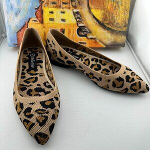 Bella Vita Mireya Leopard Knit Flats Size 6 M – Excellent Condition (Worn Once)